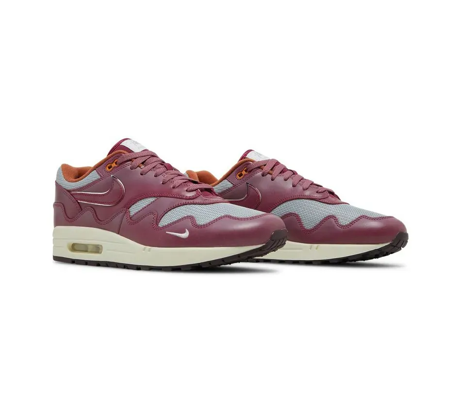 Nike Air Max 1 Patta Waves Rush Maroon Without Bracelet