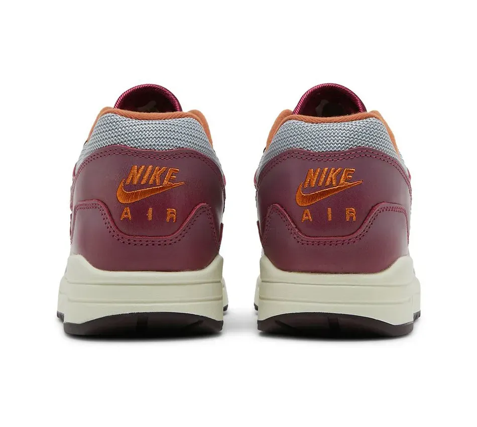 Nike Air Max 1 Patta Waves Rush Maroon Without Bracelet