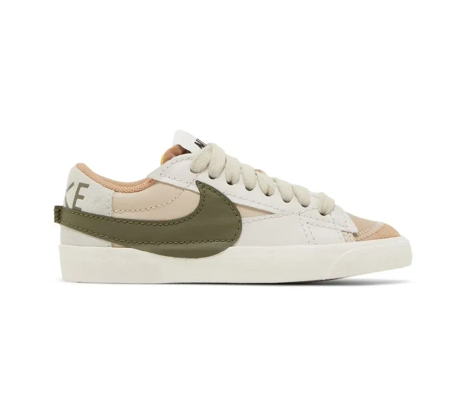 Низкие кроссовки Nike Blazer Low Sand Drift Medium Olive (Бежевый) Унисекс