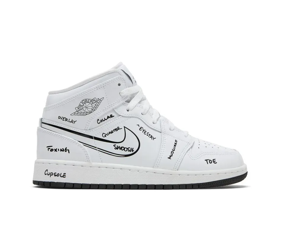 Air Jordan 1 Mid GS Schematic фото
