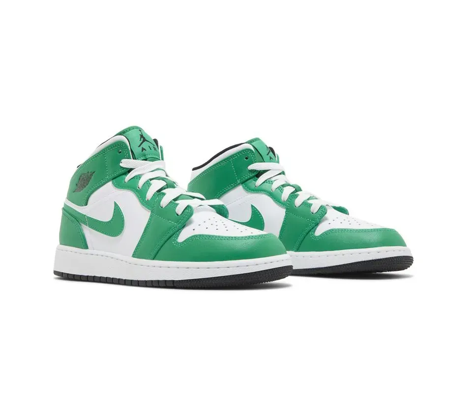 Air Jordan 1 Mid GS Lucky Green фото