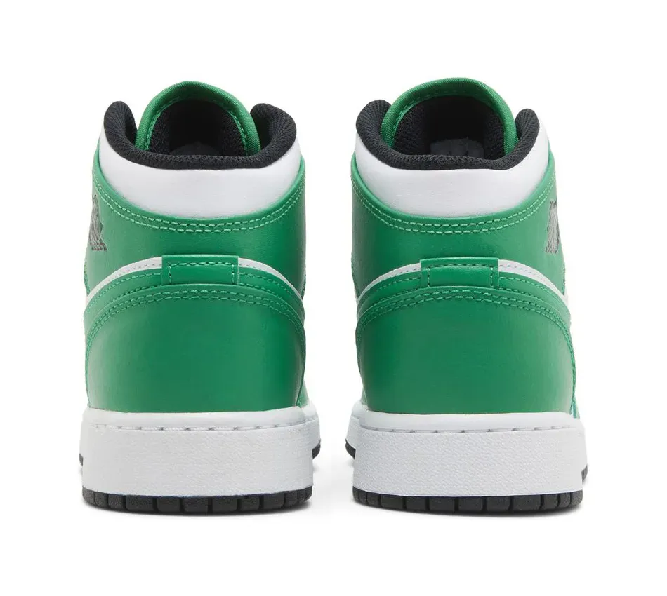 Air Jordan 1 Mid GS Lucky Green фото