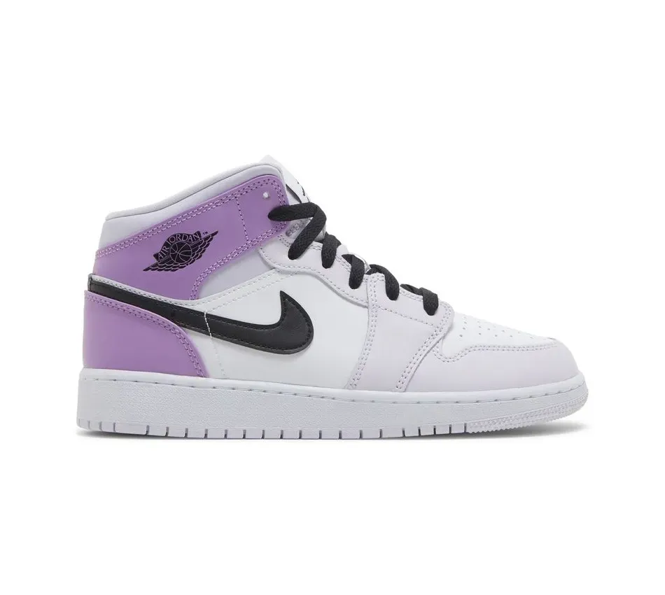 Air Jordan 1 Mid GS Barely Grape фото