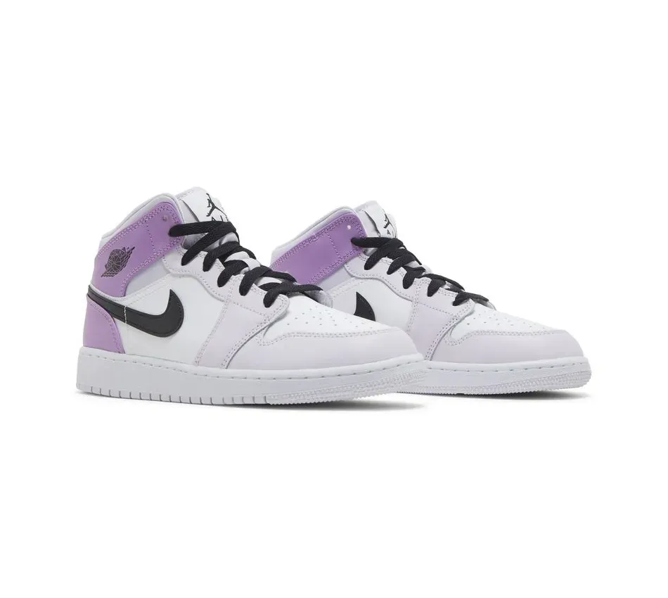 Air Jordan 1 Mid GS Barely Grape фото