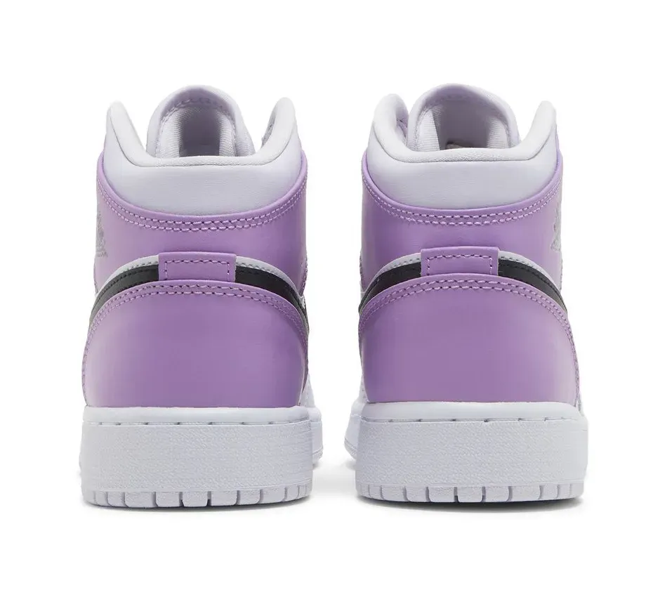 Air Jordan 1 Mid GS Barely Grape фото