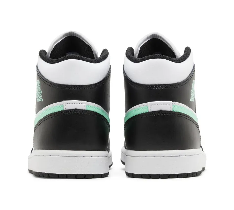 Air Jordan 1 Mid Green Glow фото