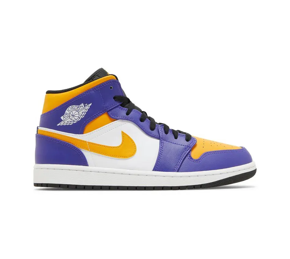 Air Jordan 1 Mid Lakers фото