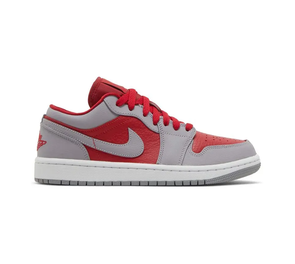 Air Jordan 1 Low Split-Gym Red Cement Grey фото