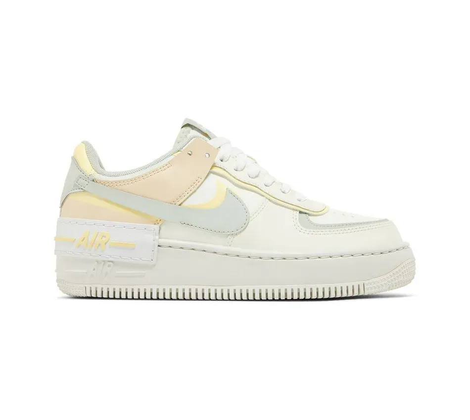 Кроссовки Nike Air Force 1 Shadow Pearl White Citron Tint (Женский)
