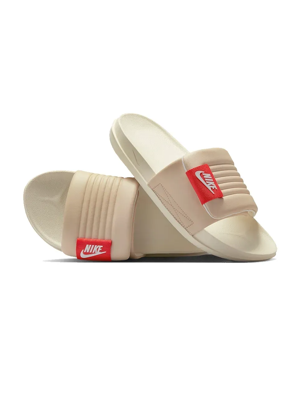 Wmns Offcourt Adjust Slide Sanddrift Picante Red фото