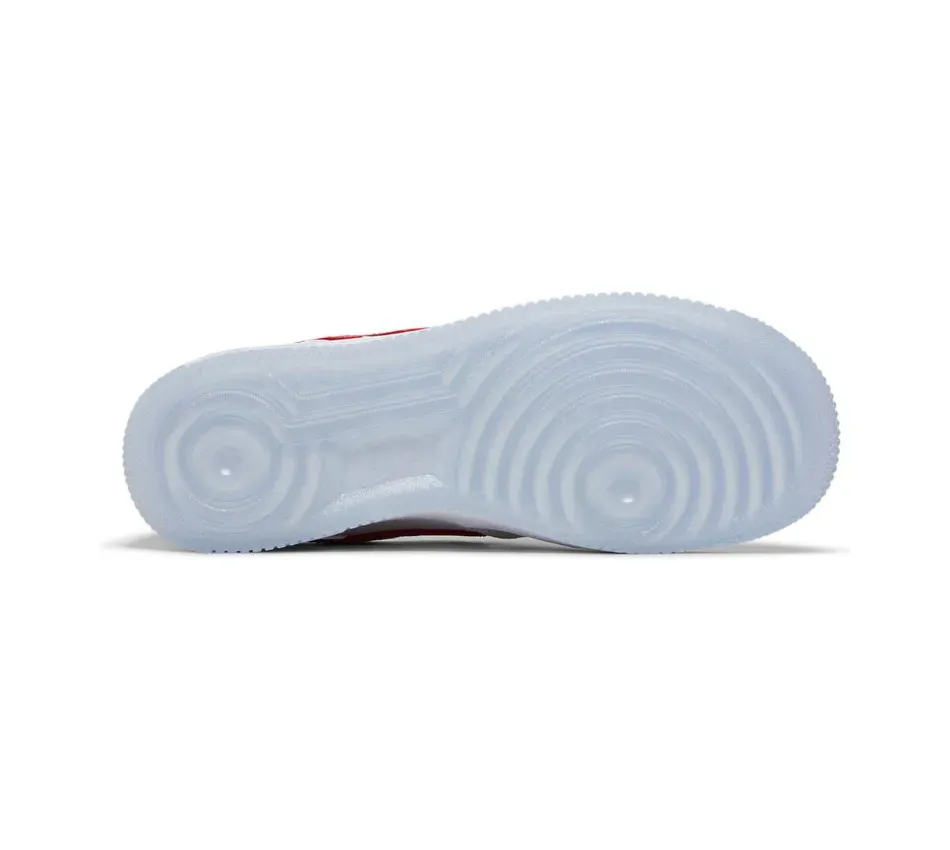 Satin White Gym Red