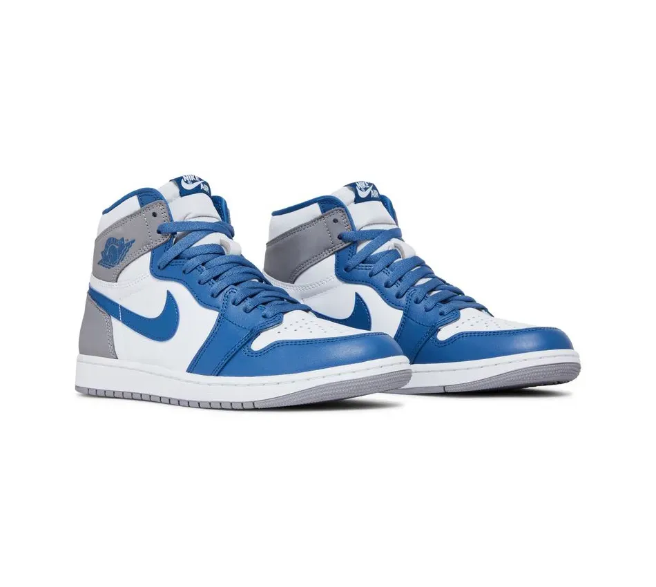 Air Jordan 1 High True Blue -White фото