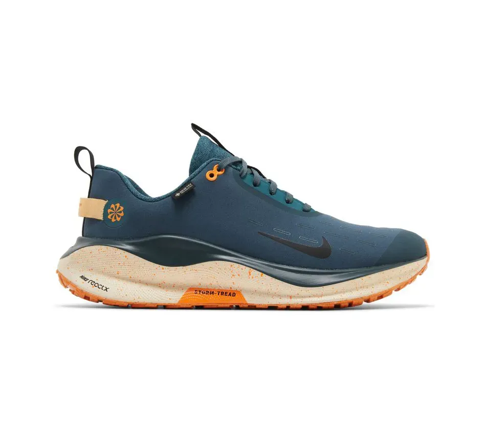 Кроссовки Nike ReactX Infinity Run 4 Gore-Tex Deep Jungle Total Orange (Темно-зелёный) Мужской