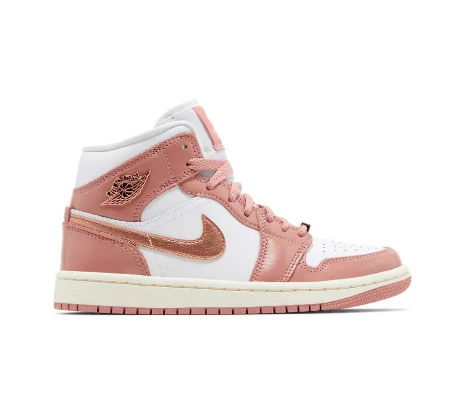 Air Jordan 1 Mid SE Red Stardust фото