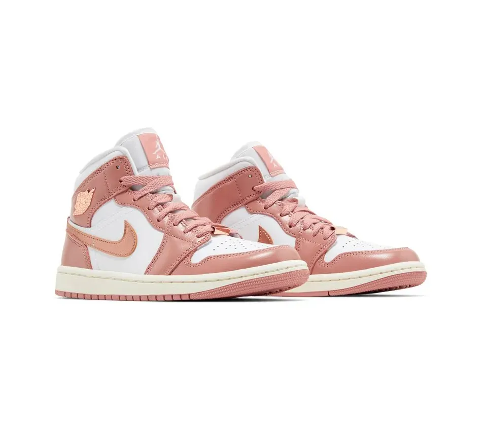 Air Jordan 1 Mid SE Red Stardust фото