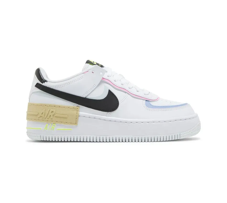 Air Force 1 Shadow White Black Pastel фото