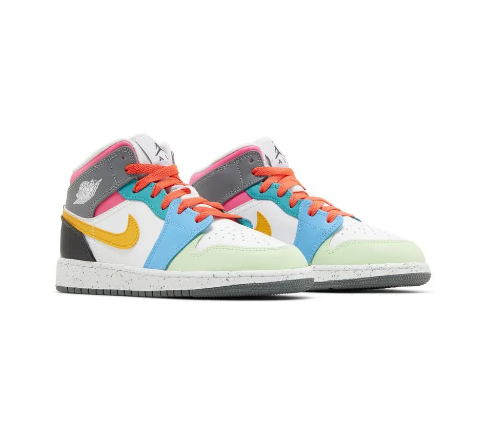 Air Jordan 1 Mid SE GS Multi-Color фото