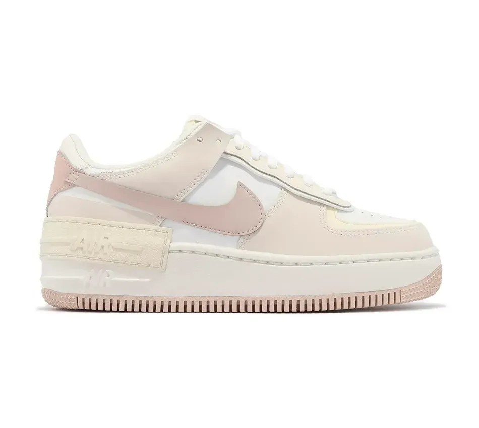 Низкие кроссовки Nike Air Force 1 Shadow White Fossil Stone (Белый) Женский