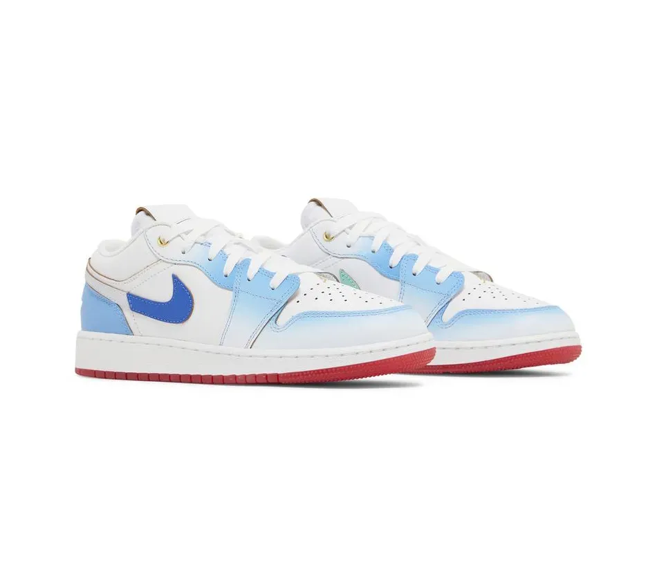 Air Jordan 1 Low GS 'Blue Gradient' фото