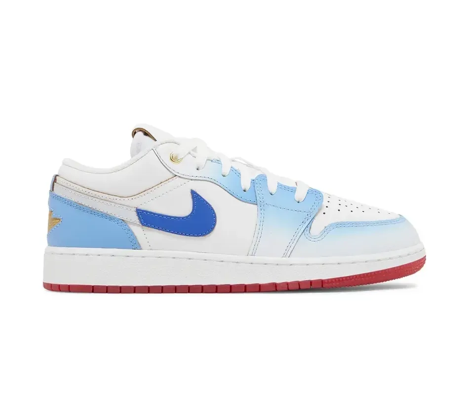 Кроссовки Air Jordan Air Jordan 1 Low SE University Blue Gradient (Голубой) Детские
