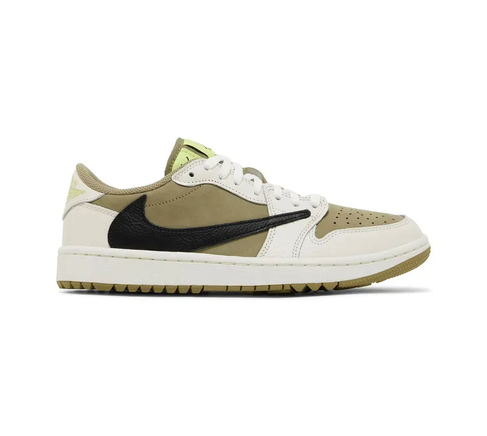 Air Jordan 1 Low Golf «Travis Scott Neutral Olive» фото