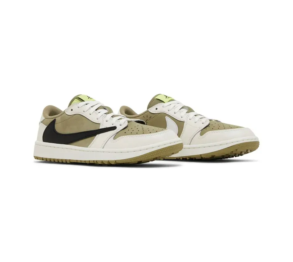 Air Jordan 1 Low Golf «Travis Scott Neutral Olive» фото