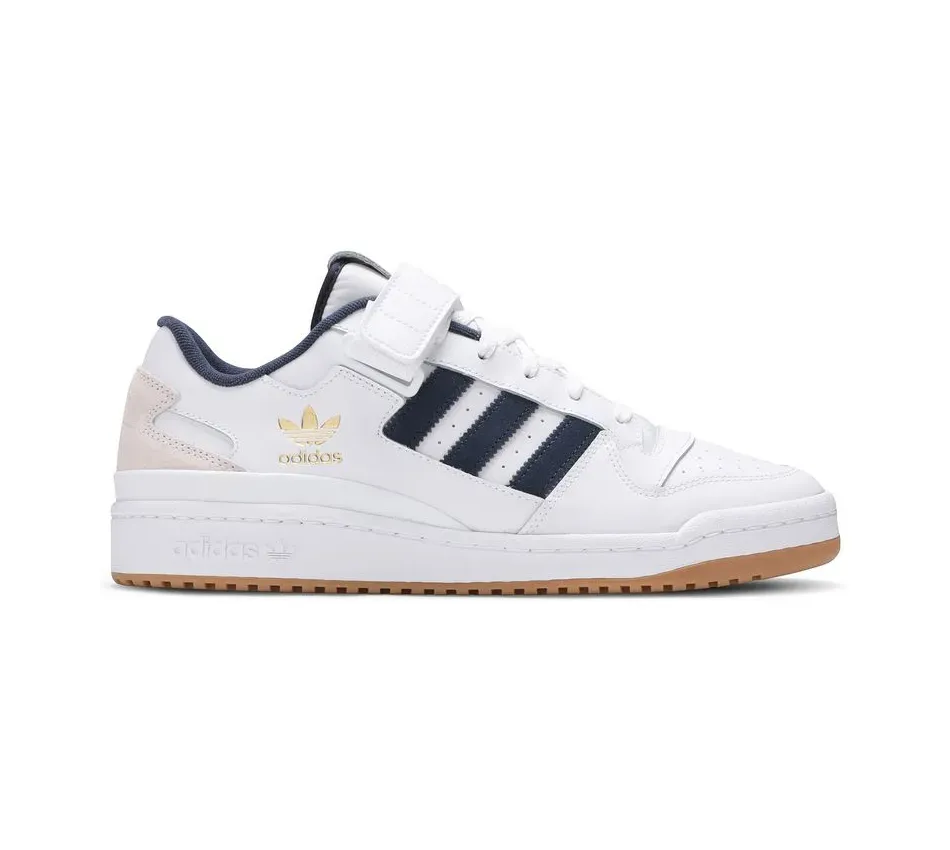 Низкие кроссовки Adidas Forum Low White Crew Navy (Белый) Унисекс