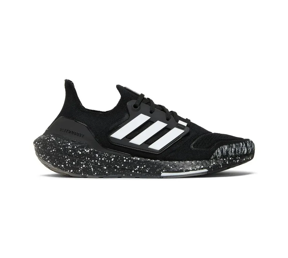 Низкие кроссовки Adidas Ultra Boost 22 Black White Speckled (Чёрный) Унисекс