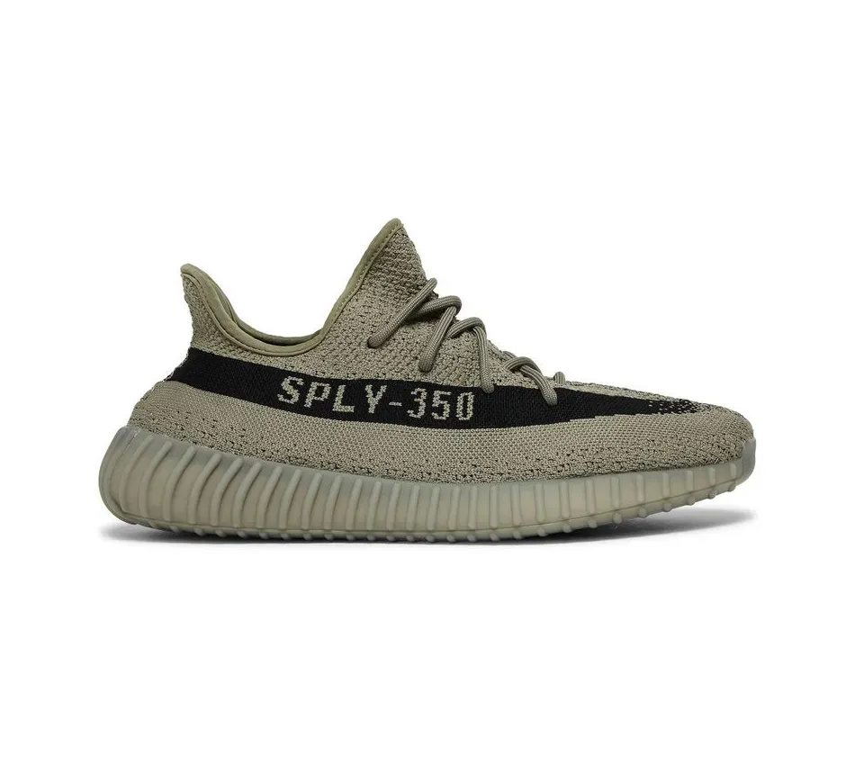 Низкие кроссовки Adidas Yeezy Boost 350 V2 Granite (Зелёный) Унисекс