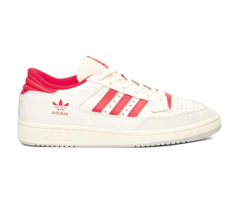 Низкие кроссовки Adidas Centennial 85 Low White Scarlet (Белый) Унисекс
