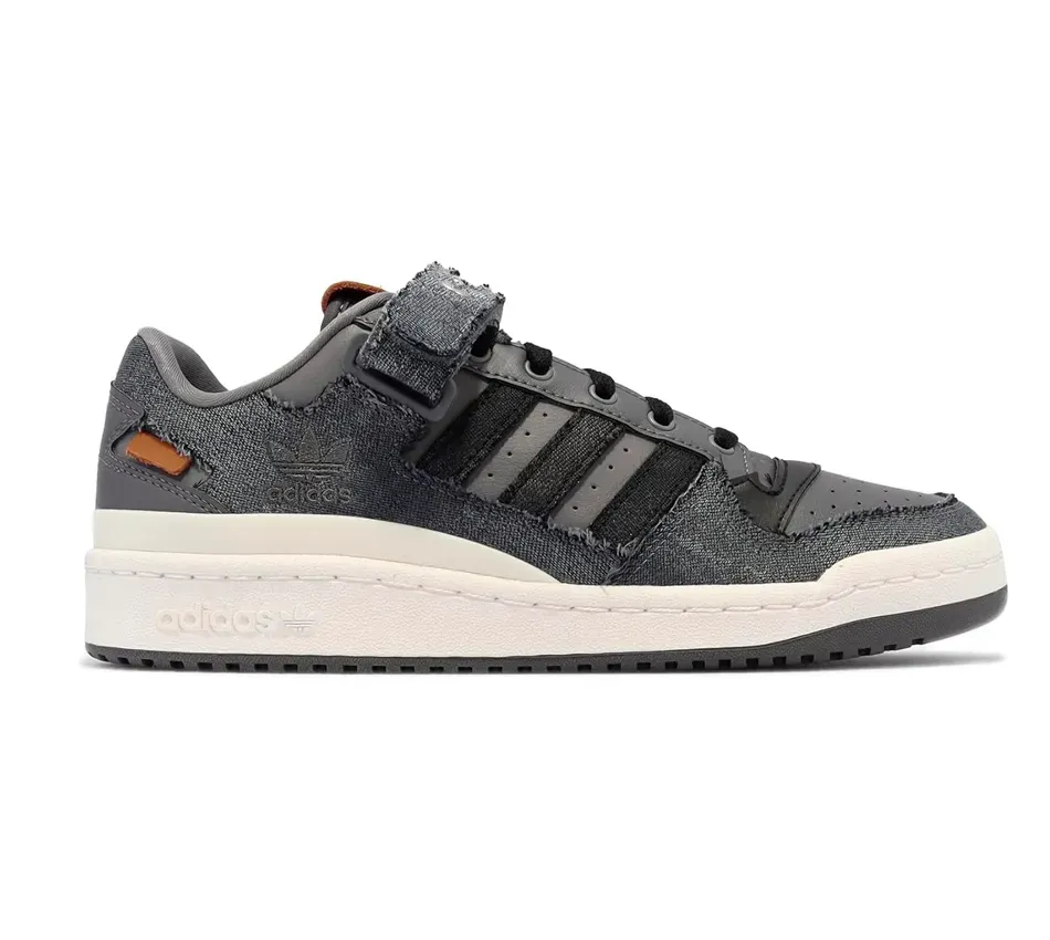 Низкие кроссовки Adidas Forum Low Cigar Ash Denim (Серый) Унисекс