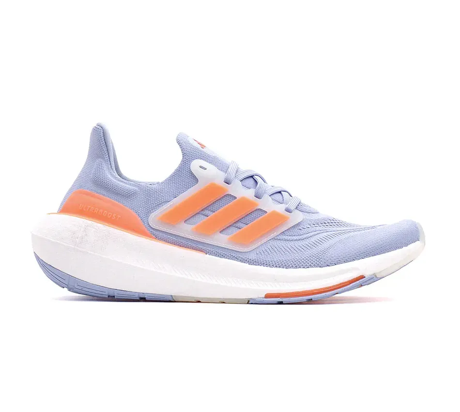 Низкие кроссовки Adidas Ultra Boost Light Blue Dawn Coral (Голубой) Женские