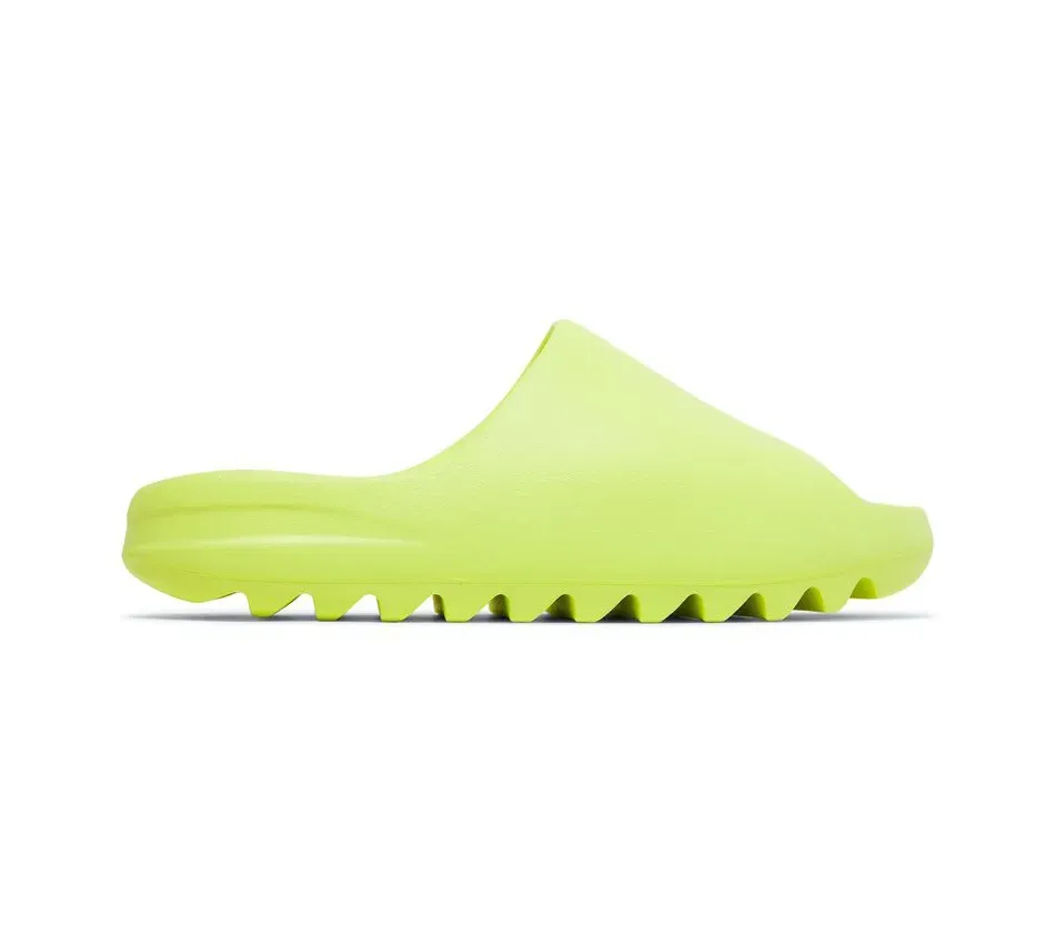 Шлёпанцы Adidas Yeezy Slide Glow Green 2022 (Зелёный) Унисекс
