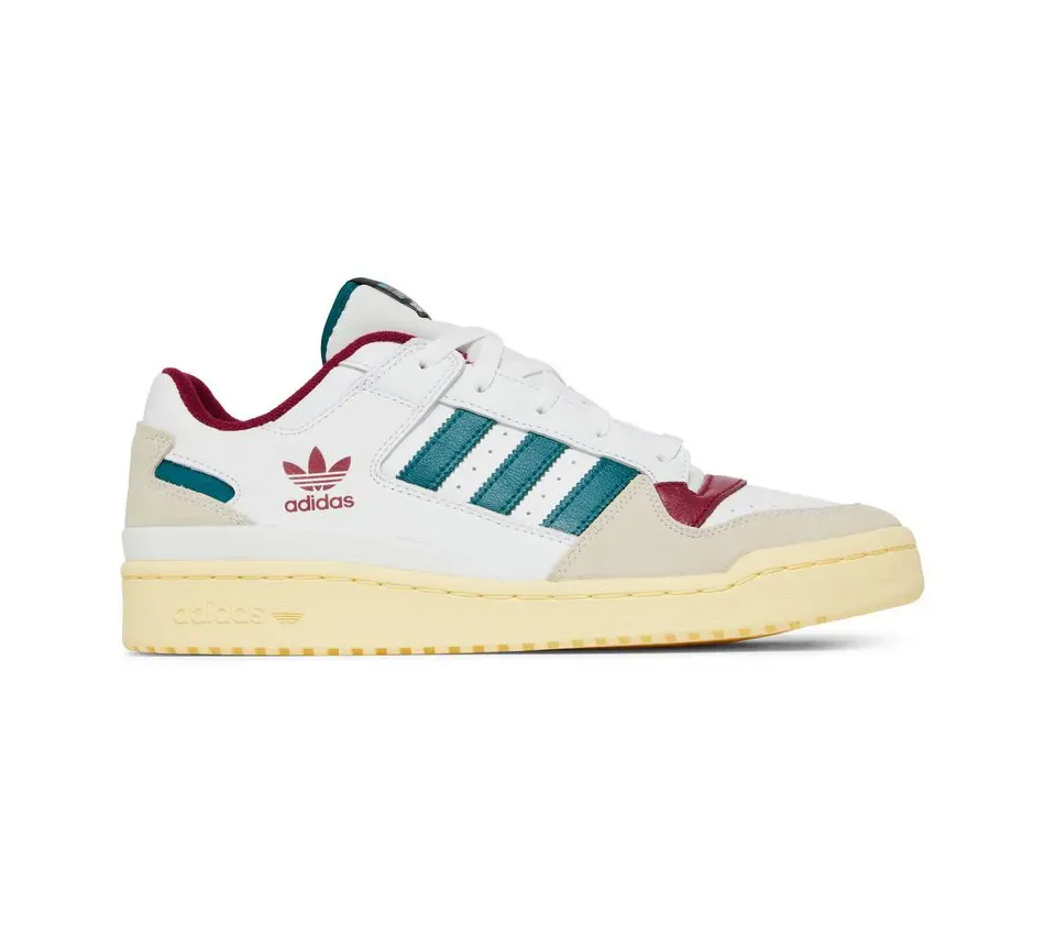 Низкие кроссовки Adidas Forum Low White Legacy Teal (Белый) Унисекс