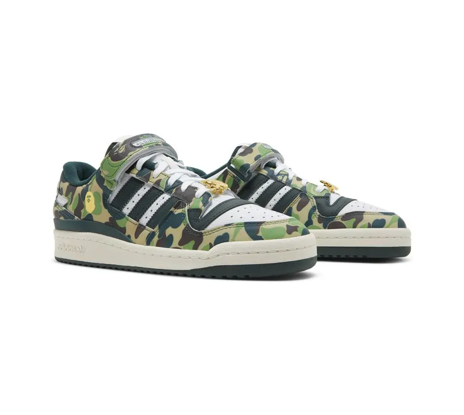 Forum Low BAPE 84 30th Anniversary Green фото