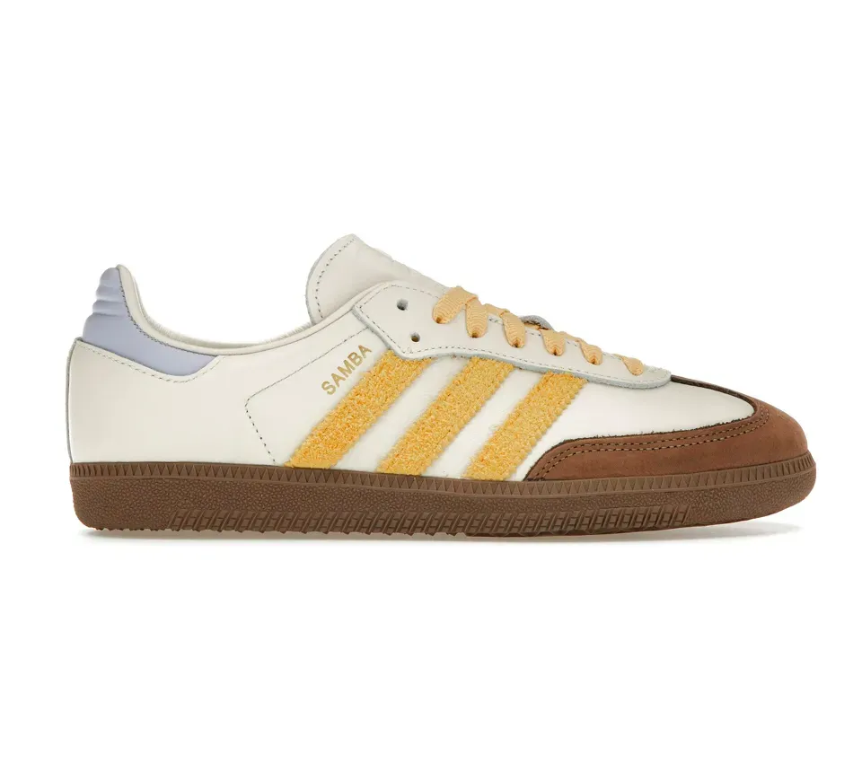 Кроссовки Adidas Samba OG Oat Violet Tone (Белый) Унисекс