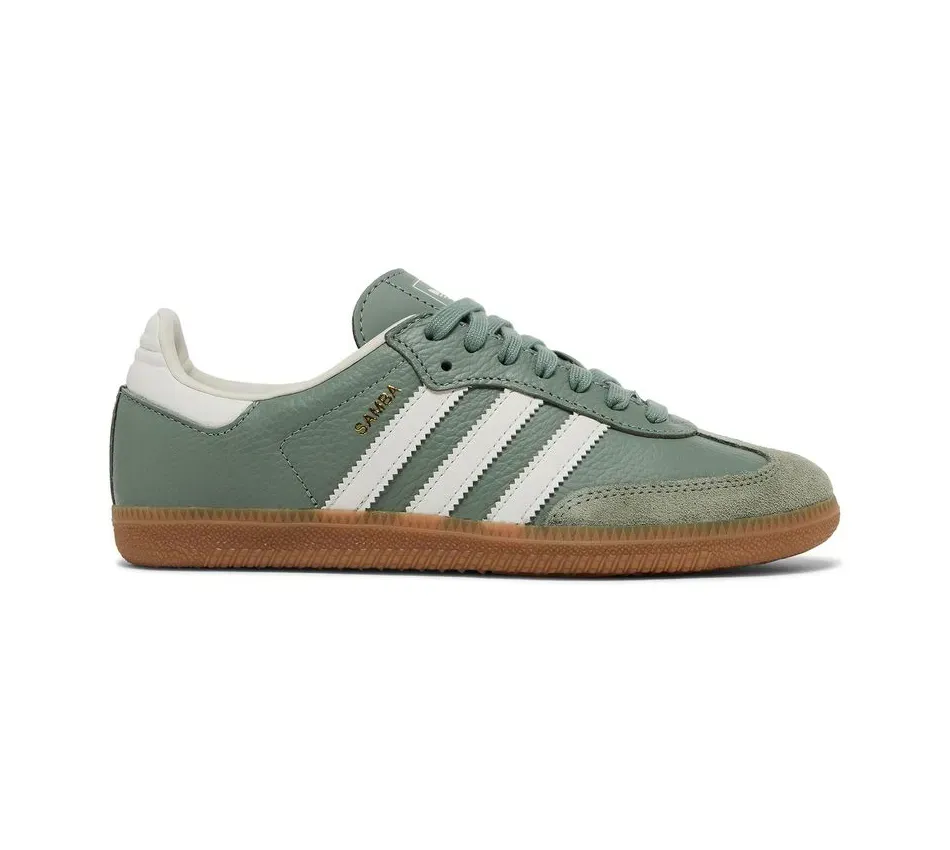 Кроссовки Adidas Samba OG "Green/White" (Зелёный) Унисекс