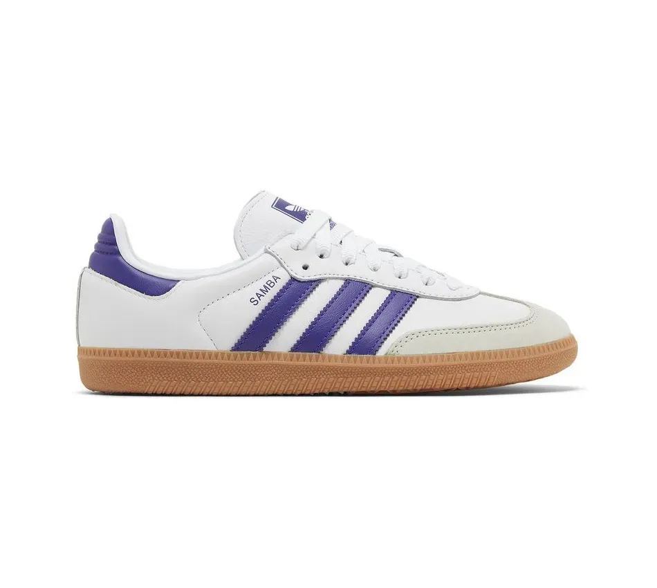 Кроссовки Adidas Samba White Energy Ink Gum (Белый) Унисекс