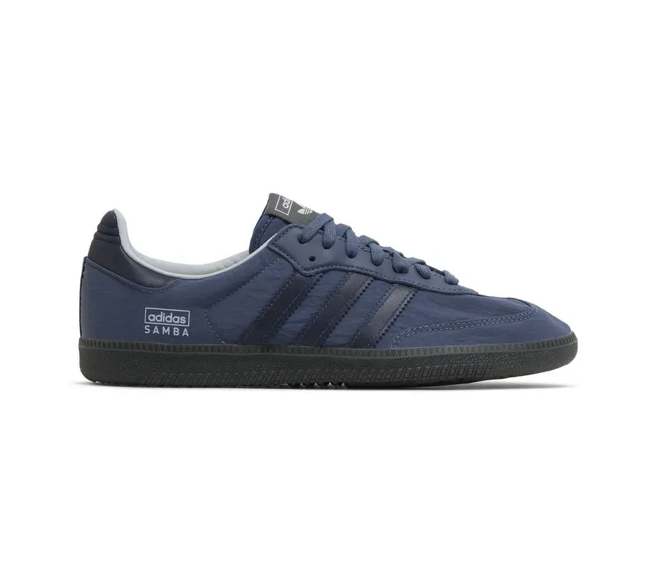 Кроссовки Adidas Samba Reflective Nylon Pack Preloved Ink (Синий) Унисекс