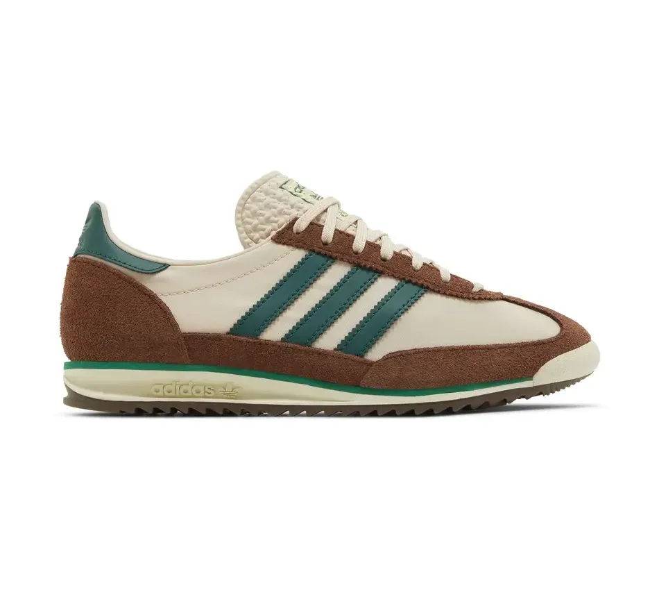Кроссовки Adidas SL72 OG Linen Collegiate Green (Коричневый) Унисекс