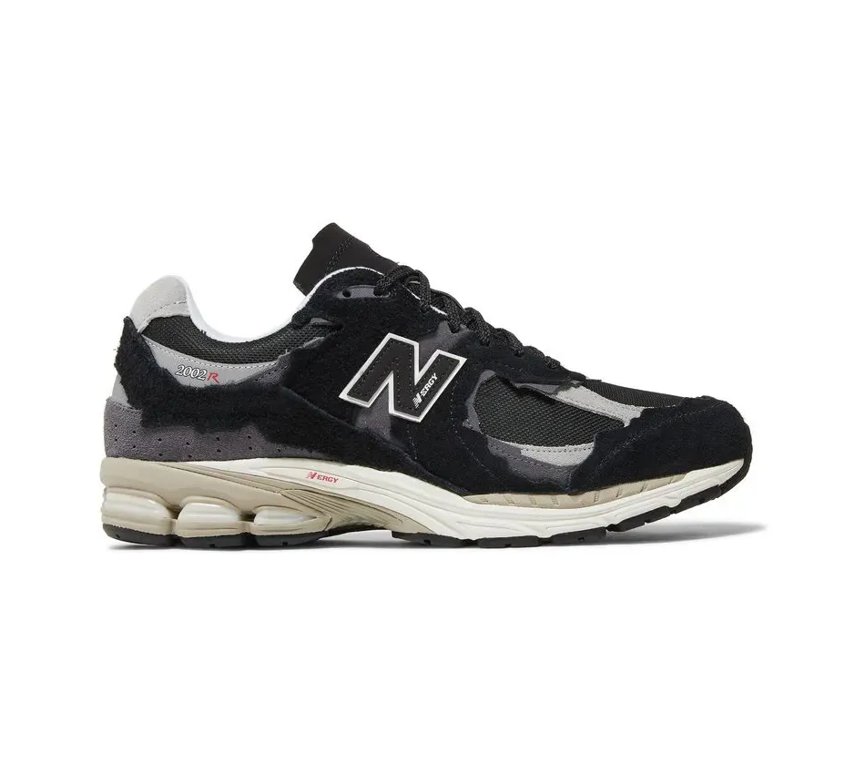 Низкие кроссовки New Balance 2002R Protection Pack-Black Grey (Чёрный) Унисекс