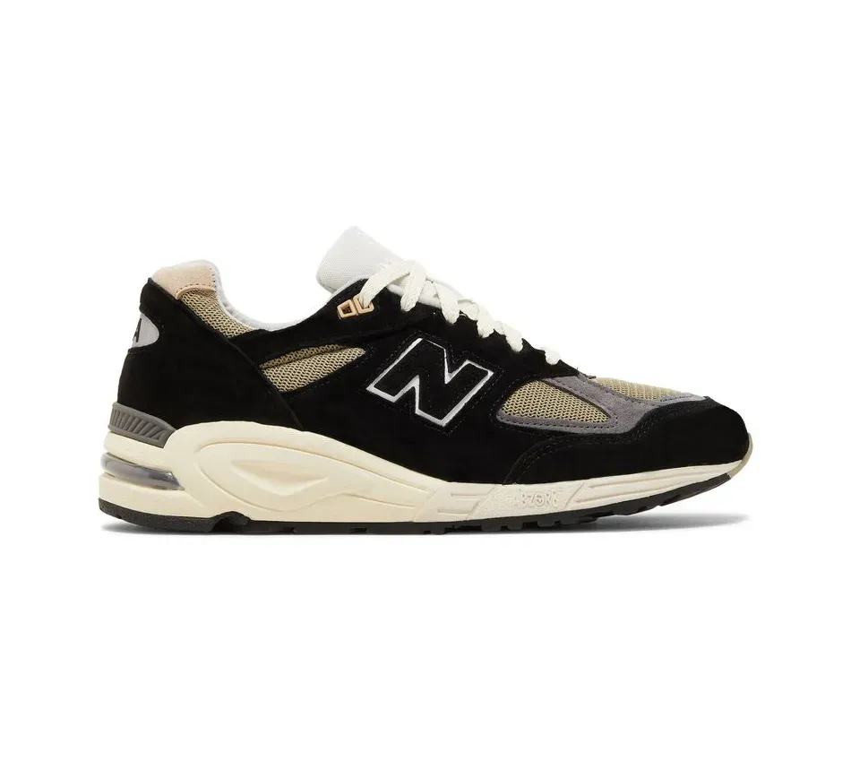 Низкие кроссовки New Balance 990 Teddy Santis x 990 V2 Black (Чёрный) Унисекс
