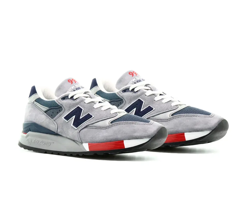 998 Made In USA Grey Navy Red фото