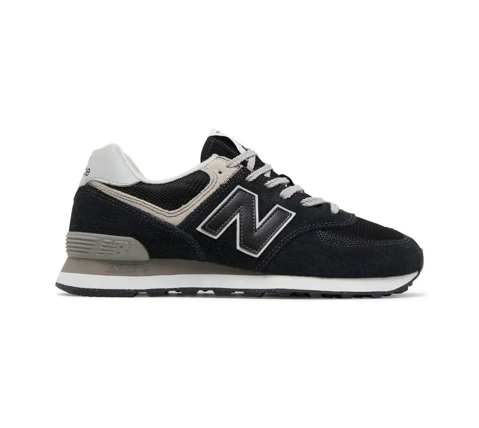 Кроссовки New Balance 574 Black White (Чёрный) Унисекс