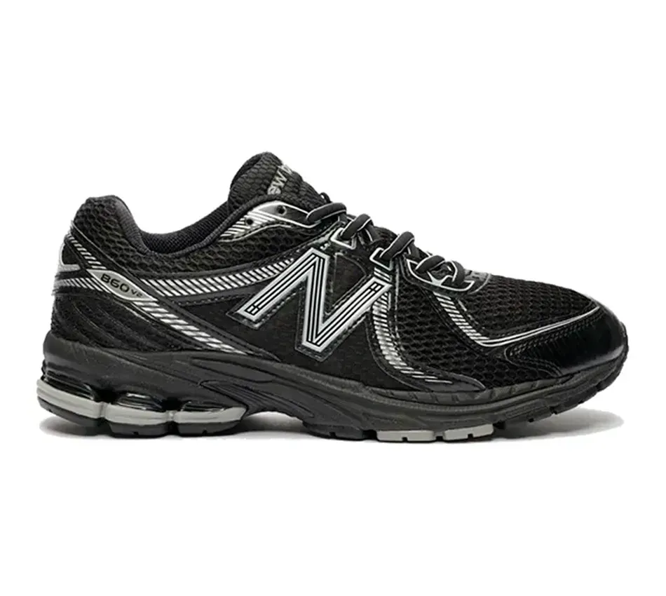 Кроссовки New Balance 860 V2 'Black Silver' (Чёрные) Унисекс