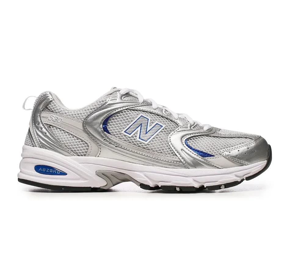 Кроссовки New Balance 530 Light Grey Silver Blue (Серебряный) Унисекс