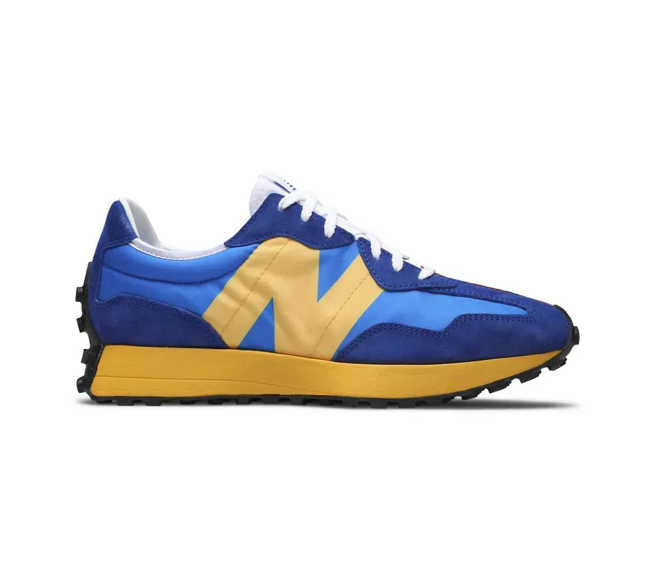 Низкие кроссовки New Balance 327 Marine Blue Orange (Синий) Унисекс