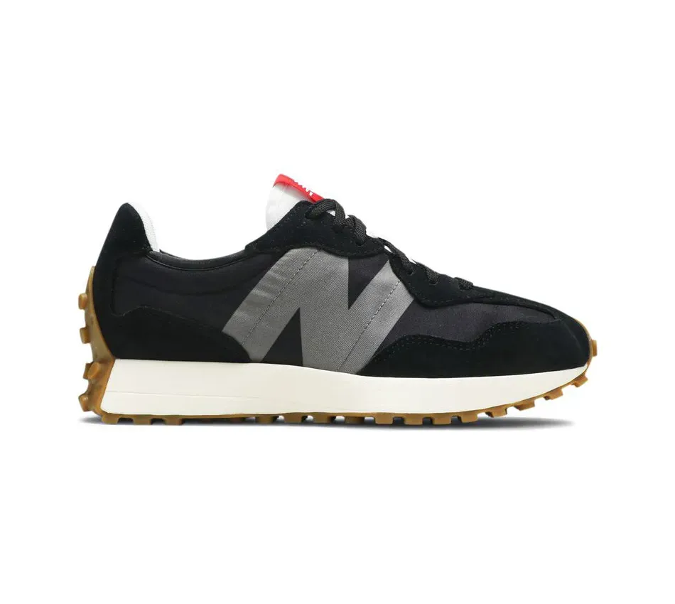 Низкие кроссовки New Balance 327 Black Castlerock (Чёрный) Унисекс
