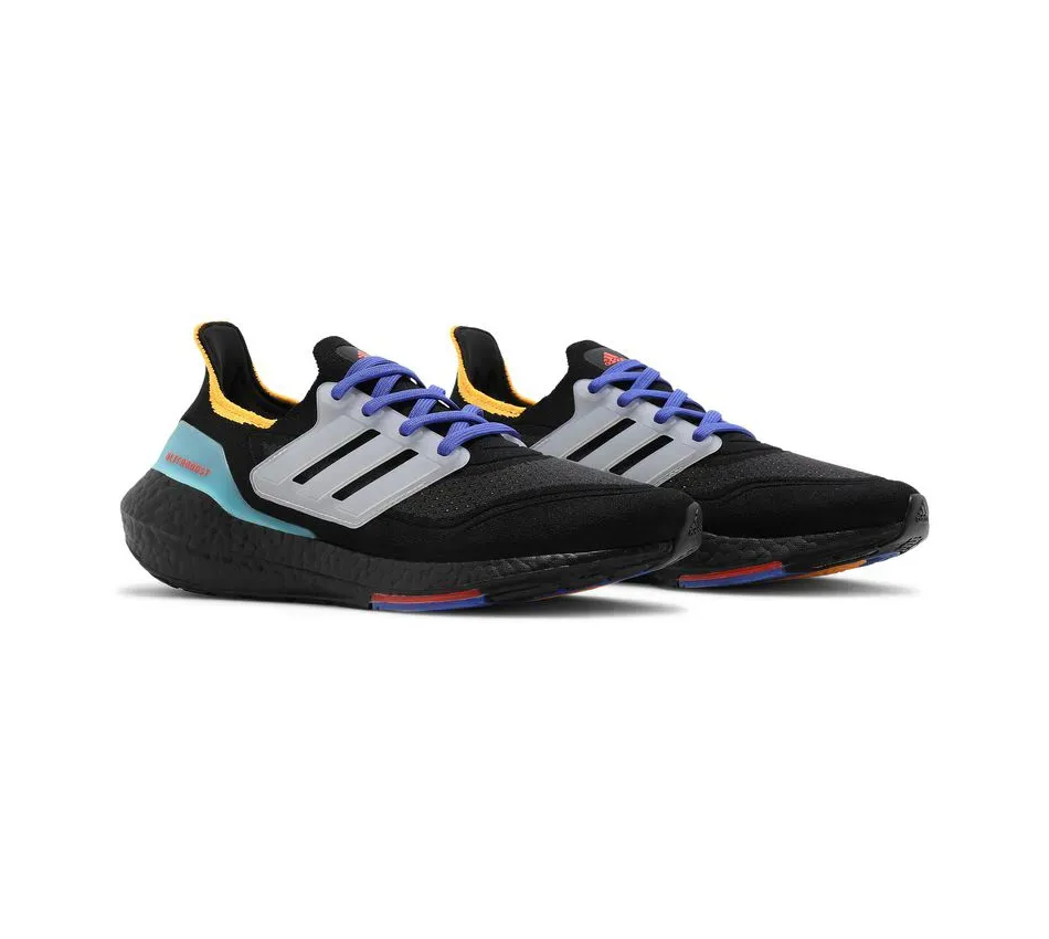 Ultra Boost 21 Black Pulse Aqua фото