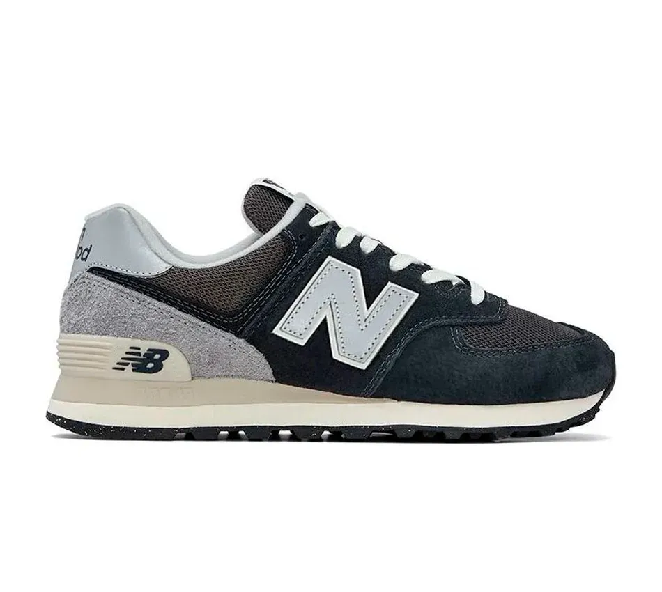 Кроссовки New Balance 574 Grey Black (Чёрный) Унисекс
